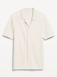 Short-Sleeve Sweater Shirt