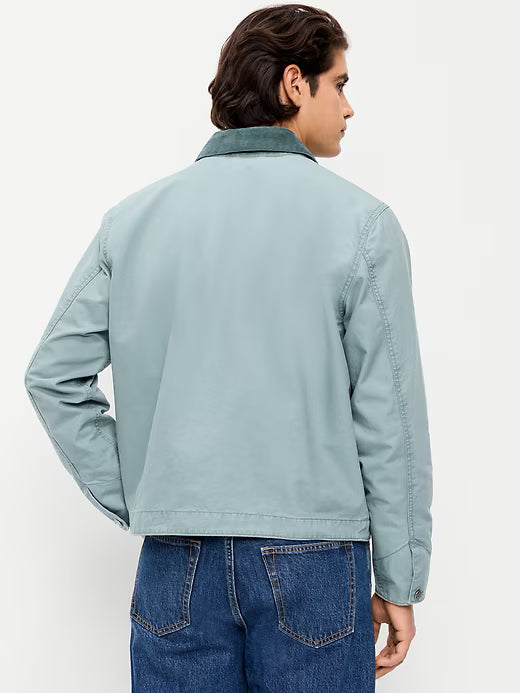 Cropped Canvas Barn Jacket